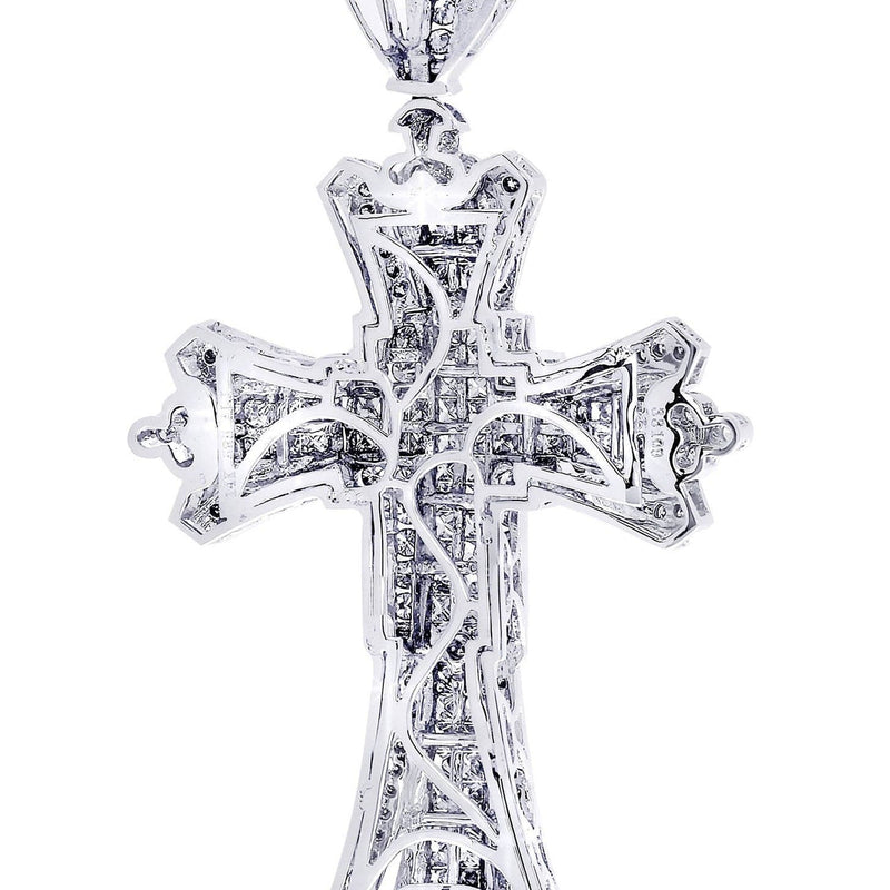 Diamond Cross Pendant| 3.27 Carats| 15.41 Grams