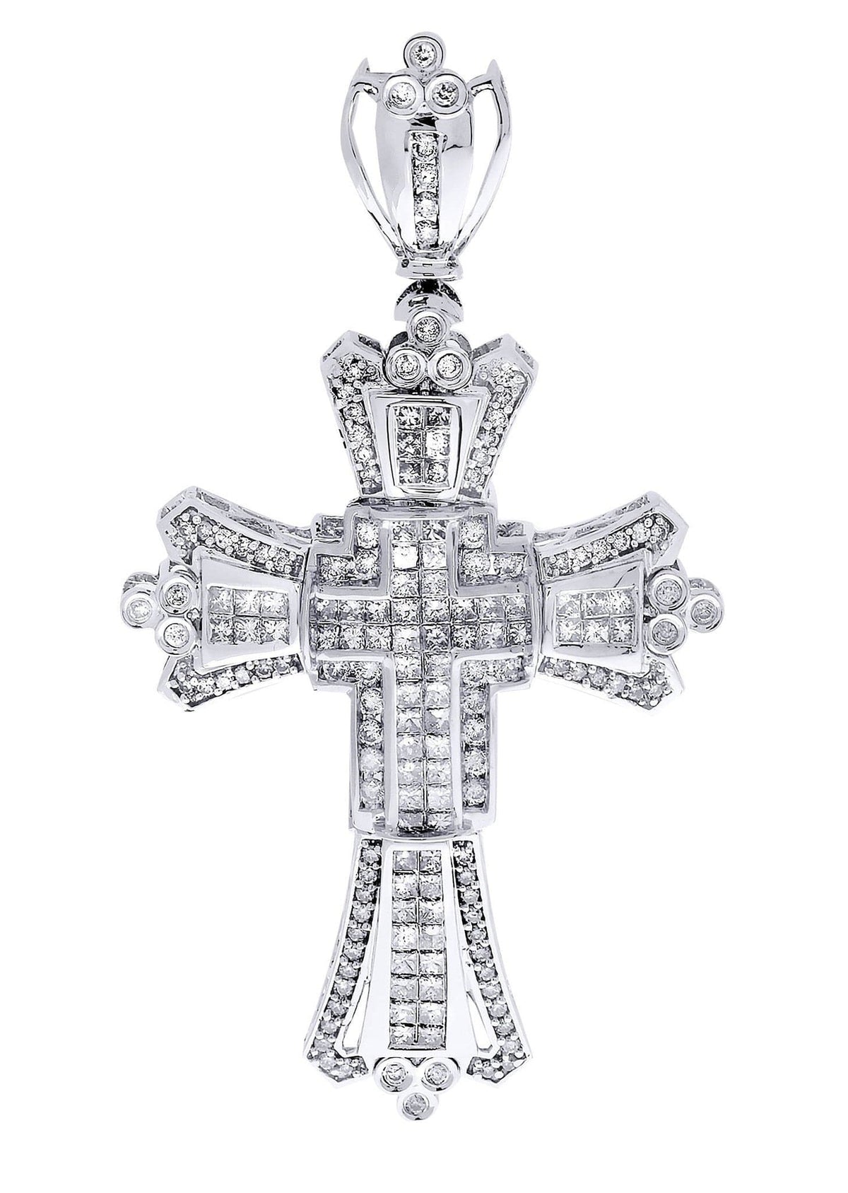 Diamond Cross Pendant| 3.27 Carats| 15.41 Grams