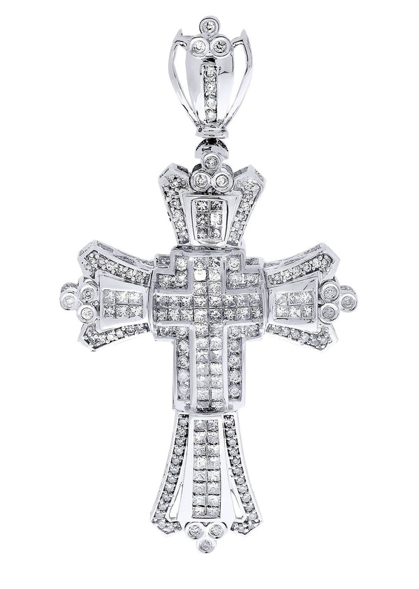 Diamond Cross Pendant| 3.27 Carats| 15.41 Grams