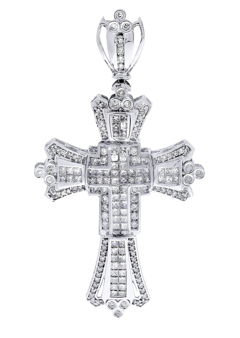 Diamond Cross Pendant| 3.27 Carats| 15.41 Grams