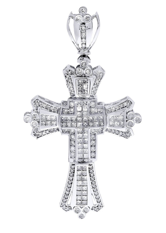 Diamond Cross Pendant| 3.27 Carats| 15.41 Grams