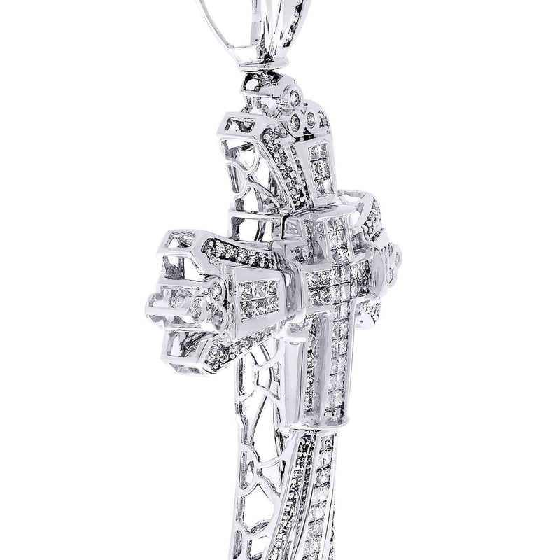 Diamond Cross Pendant| 3.27 Carats| 15.41 Grams