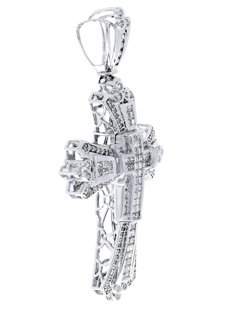 Diamond Cross Pendant| 3.27 Carats| 15.41 Grams