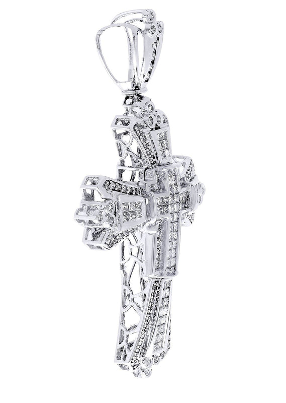 Diamond Cross Pendant| 3.27 Carats| 15.41 Grams