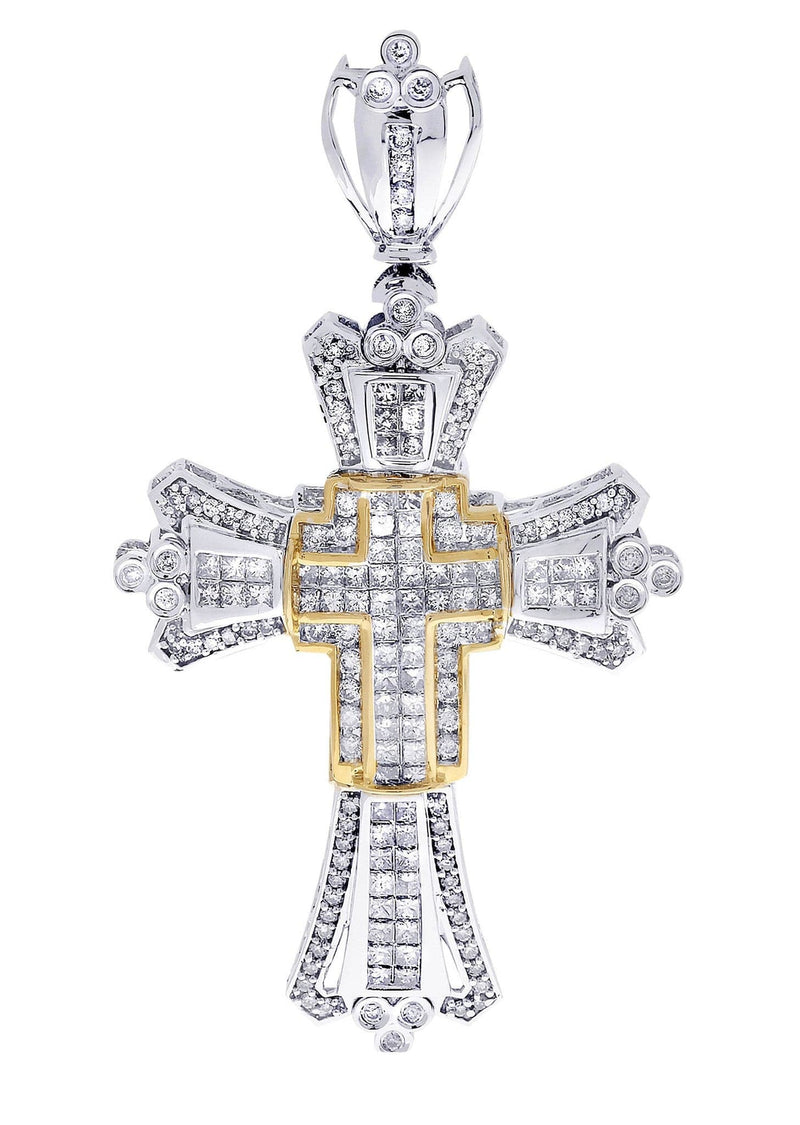 Diamond Cross Pendant| 3.19 Carats| 15.05 Grams