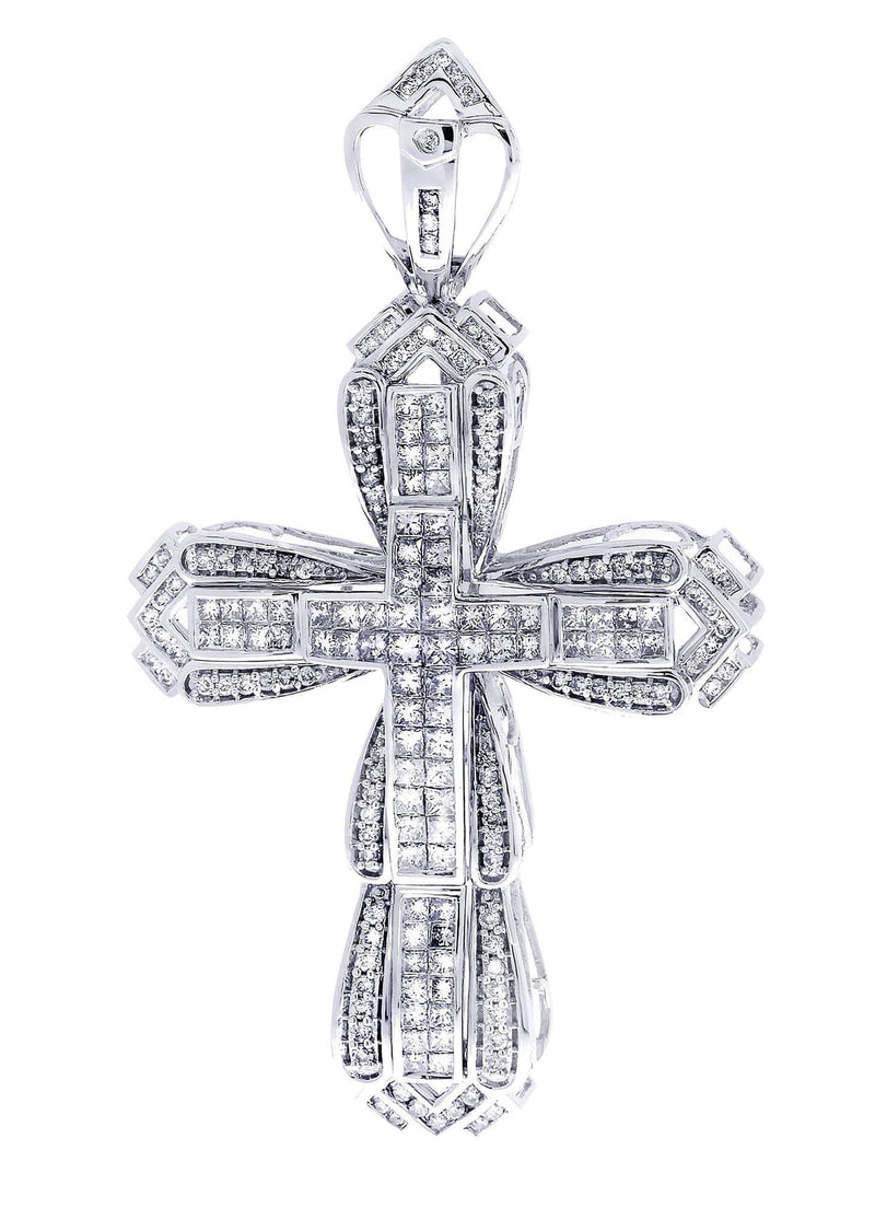 Diamond Cross Pendant| 4.36 Carats| 19.59 Grams