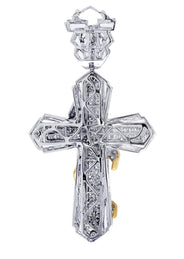 Diamond Cross Pendant| 3.57 Carats| 19.95 Grams