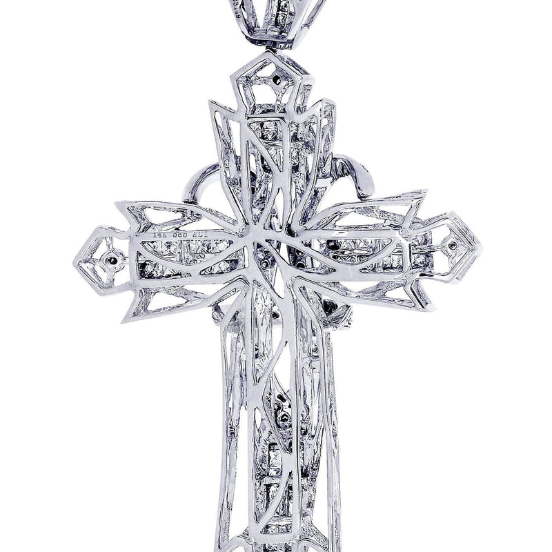 Diamond Cross Pendant| 1.72 Carats| 15.36 Grams