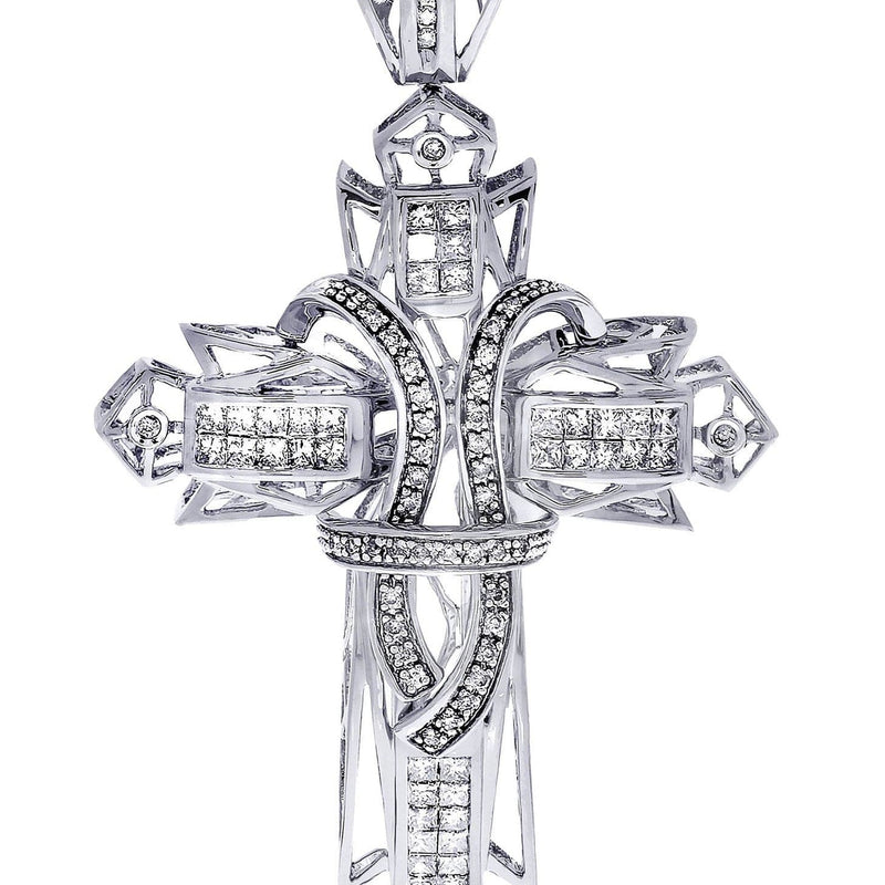 Diamond Cross Pendant| 1.72 Carats| 15.36 Grams