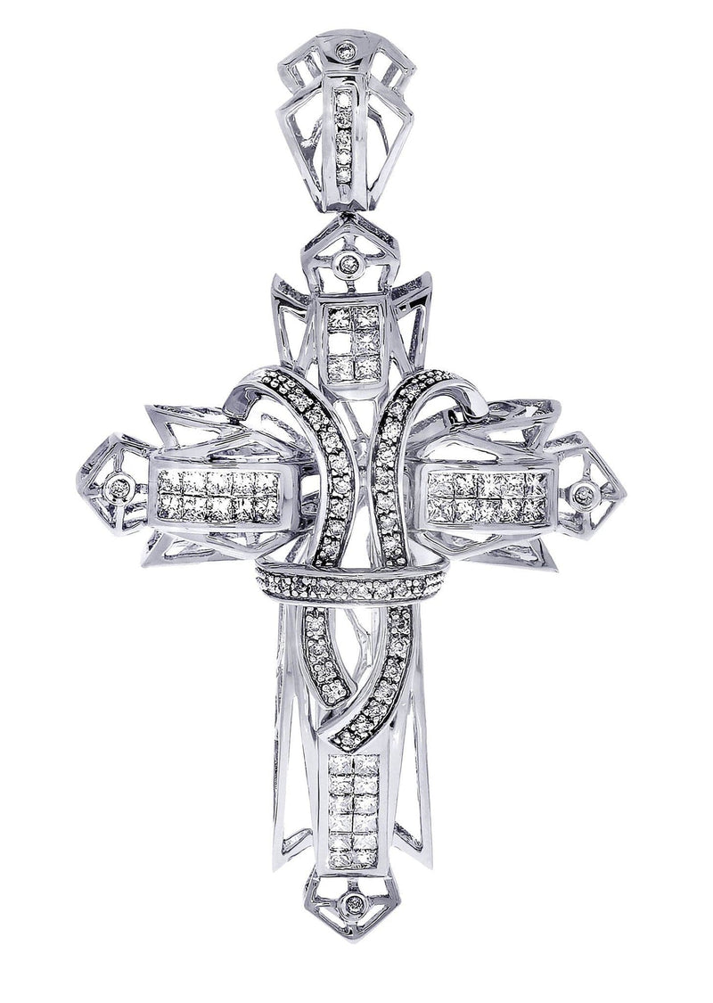 Diamond Cross Pendant| 1.72 Carats| 15.36 Grams