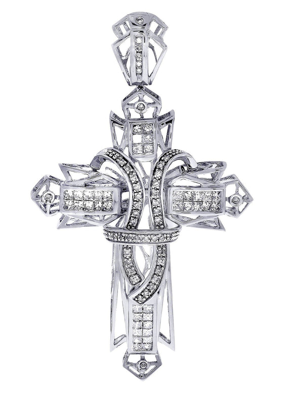 Diamond Cross Pendant| 1.72 Carats| 15.36 Grams