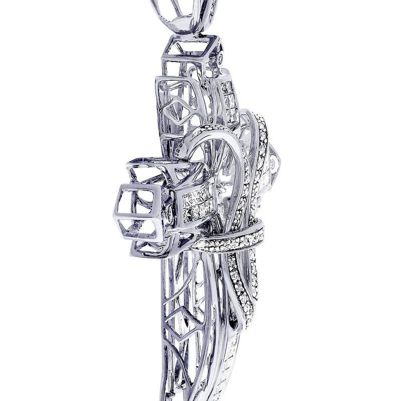 Diamond Cross Pendant| 1.72 Carats| 15.36 Grams
