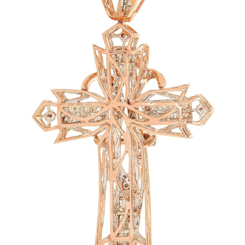 Diamond Cross Pendant| 1.68 Carats| 16.44 Grams