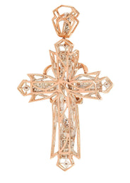 Diamond Cross Pendant| 1.68 Carats| 16.44 Grams