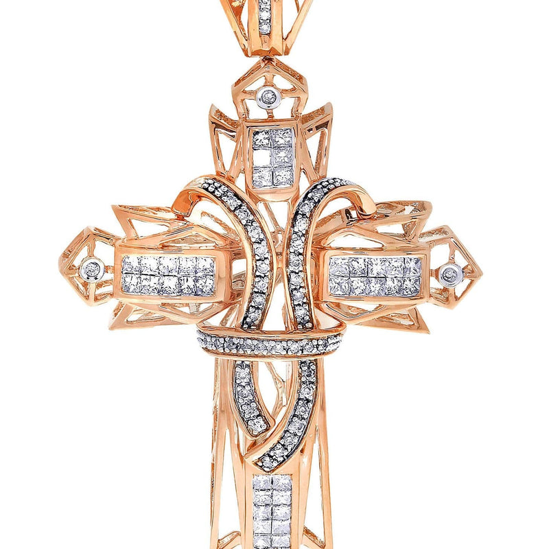 Diamond Cross Pendant| 1.68 Carats| 16.44 Grams