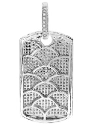 Diamond Dog Tag Pendant | 14.84 Grams | 5.15 Carats