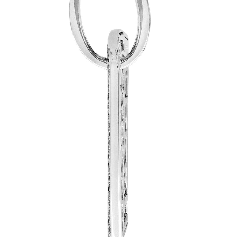 Diamond Dog Tag Pendant | 14.84 Grams | 5.15 Carats