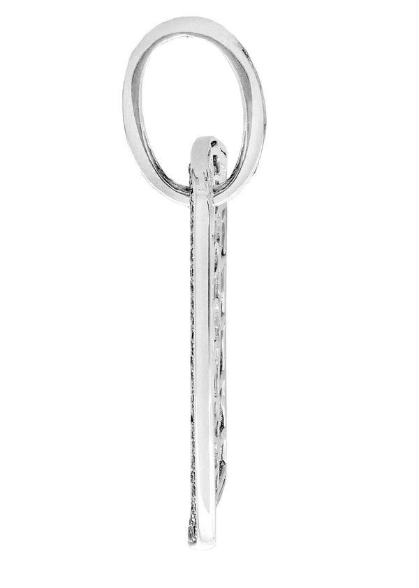 Diamond Dog Tag Pendant | 14.84 Grams | 5.15 Carats