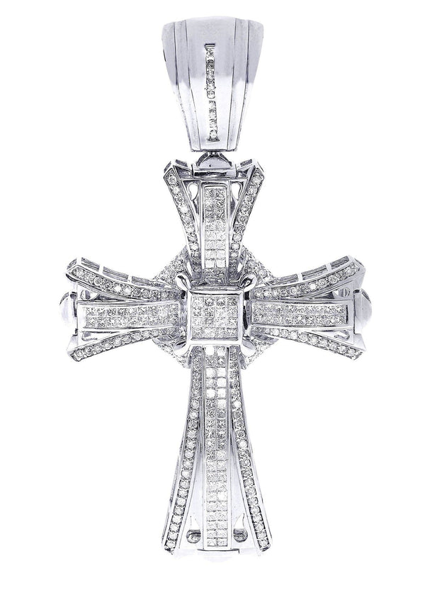 Diamond Cross Pendant| 5.34 Carats| 35.08 Grams