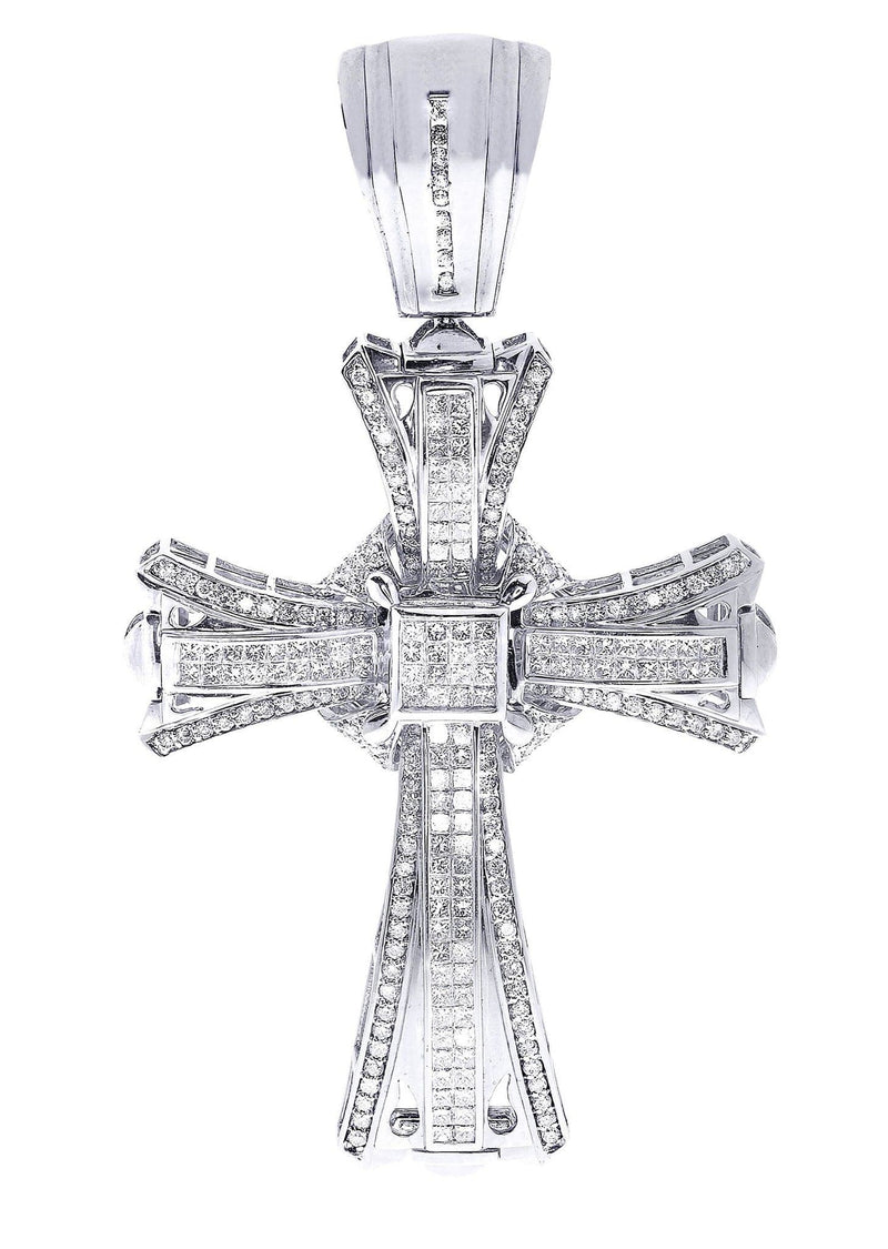 Diamond Cross Pendant| 5.34 Carats| 35.08 Grams