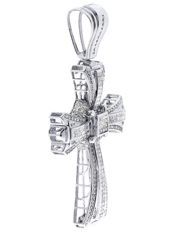 Diamond Cross Pendant| 5.34 Carats| 35.08 Grams