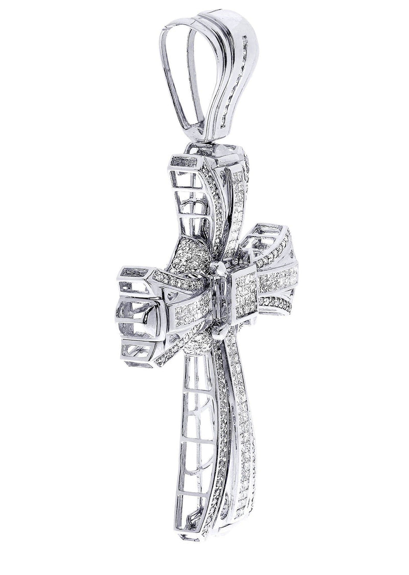 Diamond Cross Pendant| 5.34 Carats| 35.08 Grams