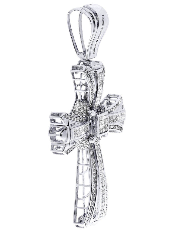 Diamond Cross Pendant| 5.34 Carats| 35.08 Grams