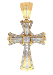 Diamond Cross Pendant| 5.47 Carats| 35.78 Grams