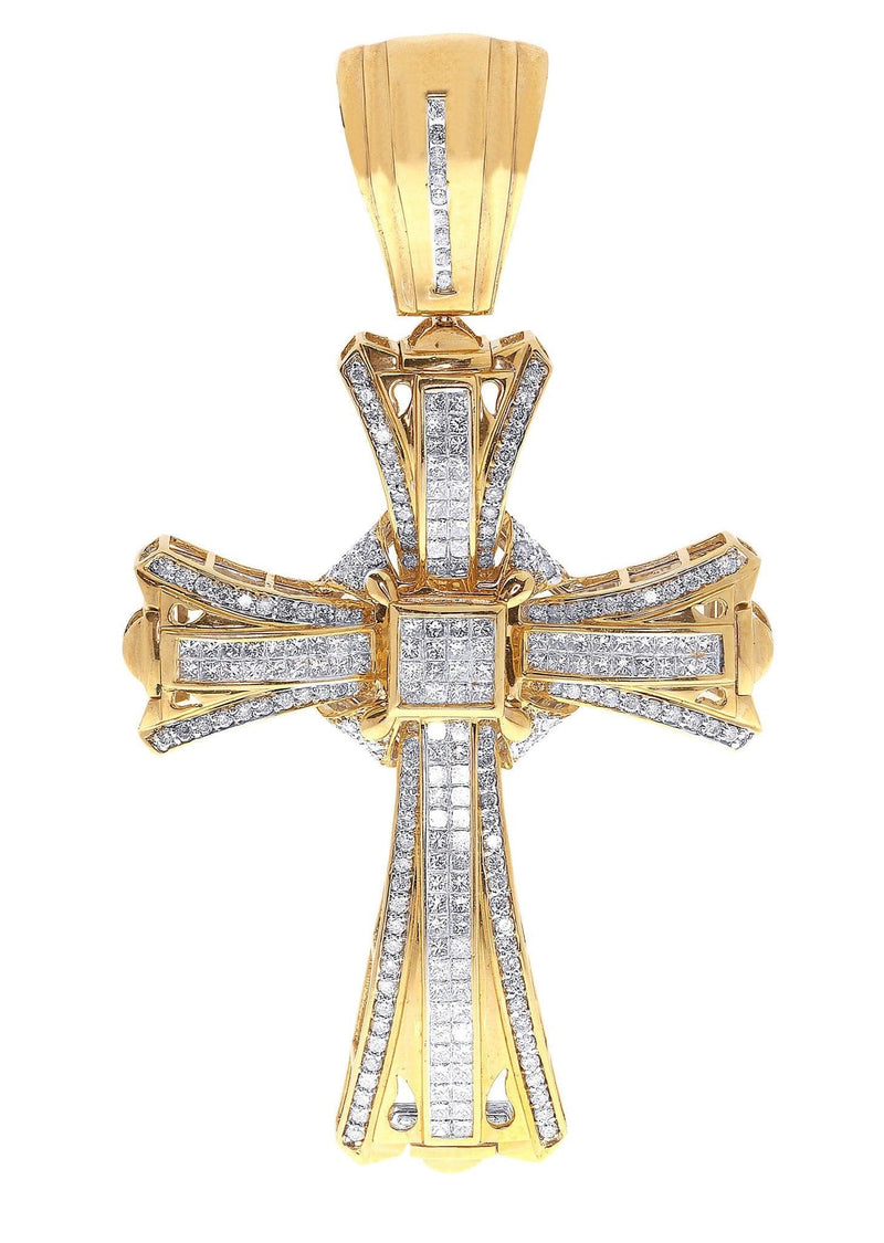 Diamond Cross Pendant| 5.47 Carats| 35.78 Grams