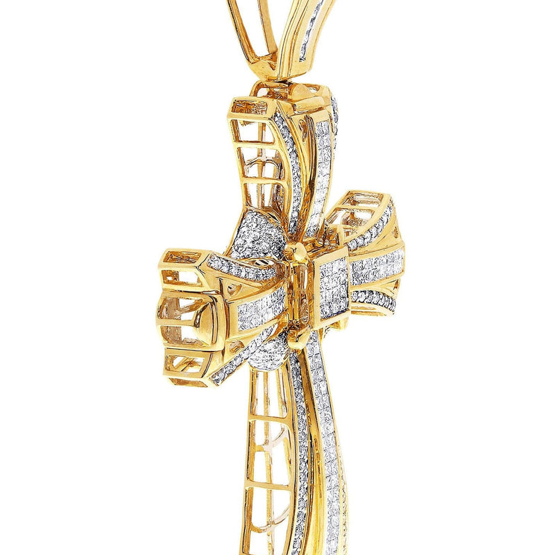 Diamond Cross Pendant| 5.47 Carats| 35.78 Grams