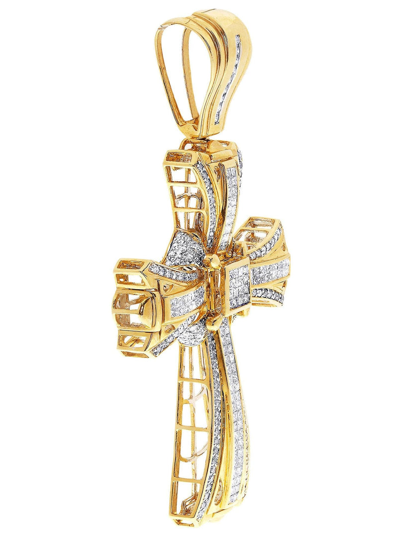 Diamond Cross Pendant| 5.47 Carats| 35.78 Grams