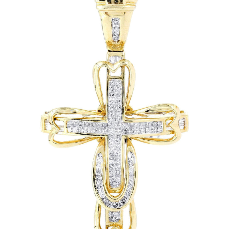 Diamond Cross Pendant | 1.22 Carats | 8.62 Grams