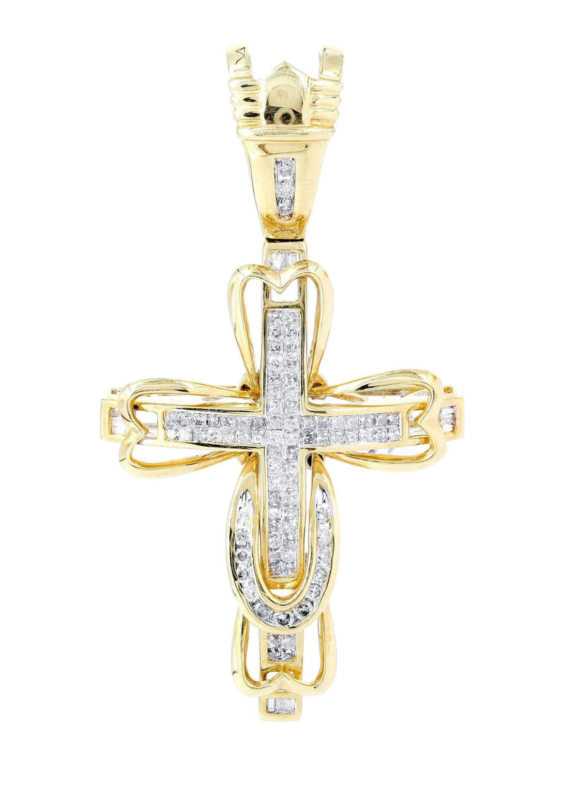 Diamond Cross Pendant | 1.22 Carats | 8.62 Grams