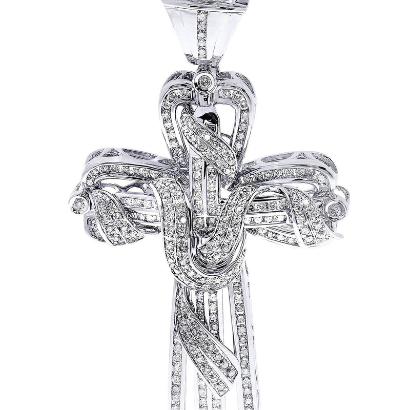 Diamond Cross Pendant| 3.34 Carats| 29.13 Grams