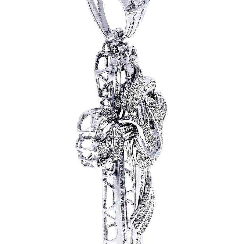 Diamond Cross Pendant| 3.34 Carats| 29.13 Grams