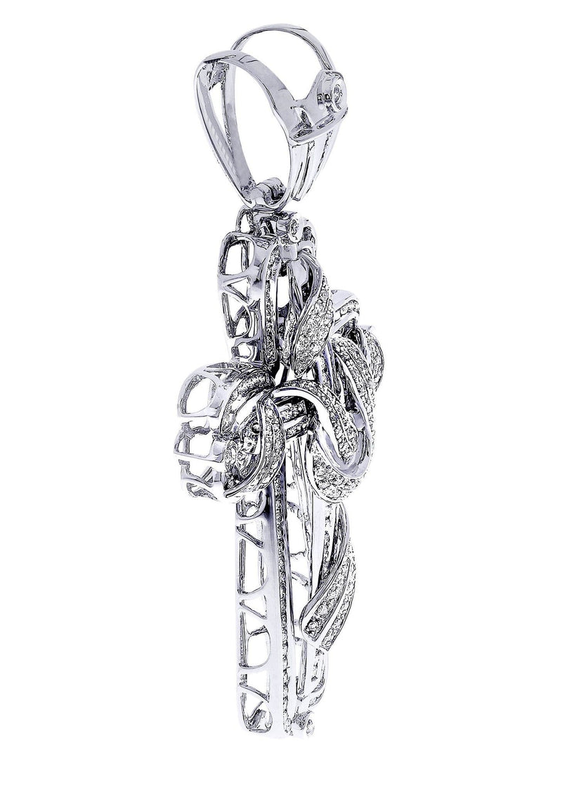 Diamond Cross Pendant| 3.34 Carats| 29.13 Grams
