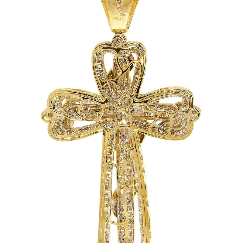 Diamond Cross Pendant| 3.25 Carats| 29.69 Grams