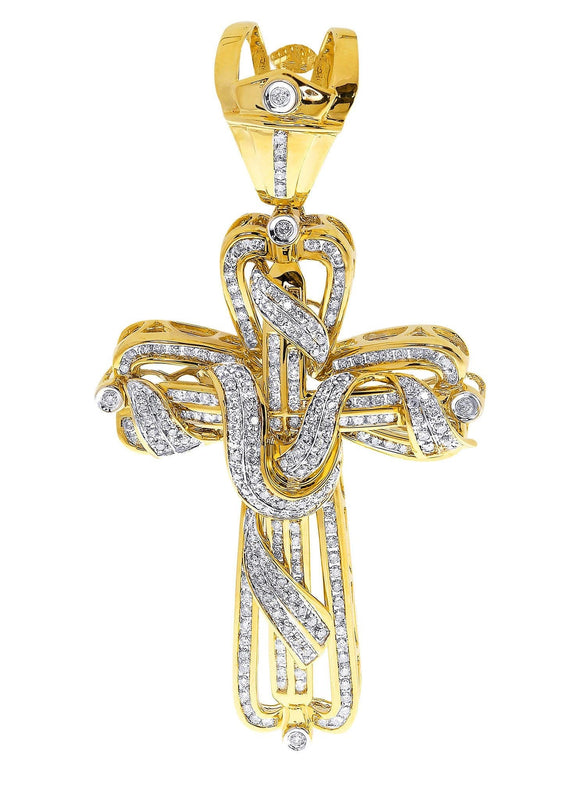 Diamond Cross Pendant| 3.25 Carats| 29.69 Grams