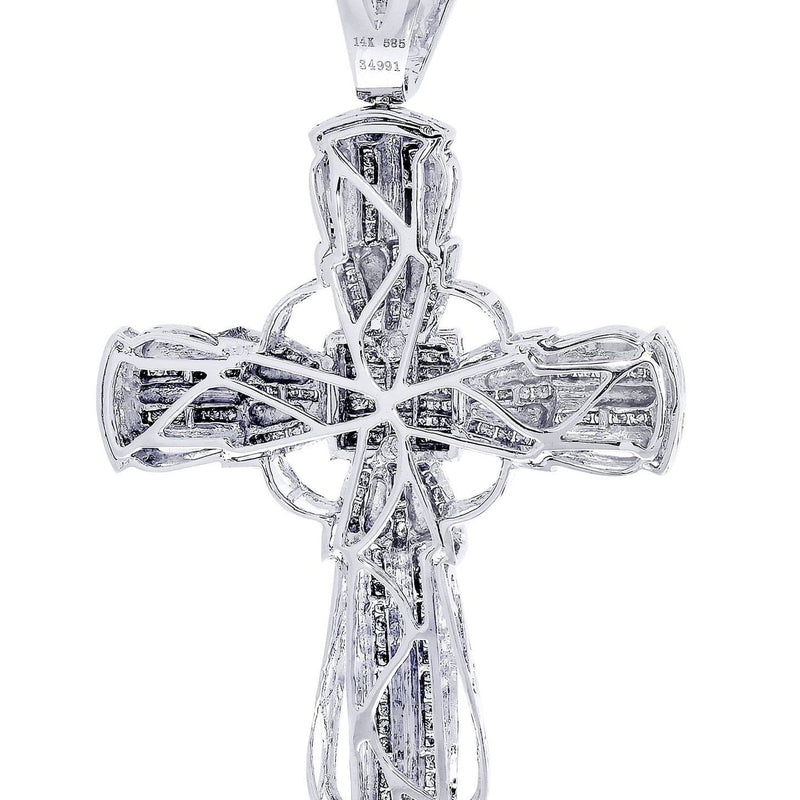 Diamond Cross Pendant| 1.95 Carats| 29.55 Grams