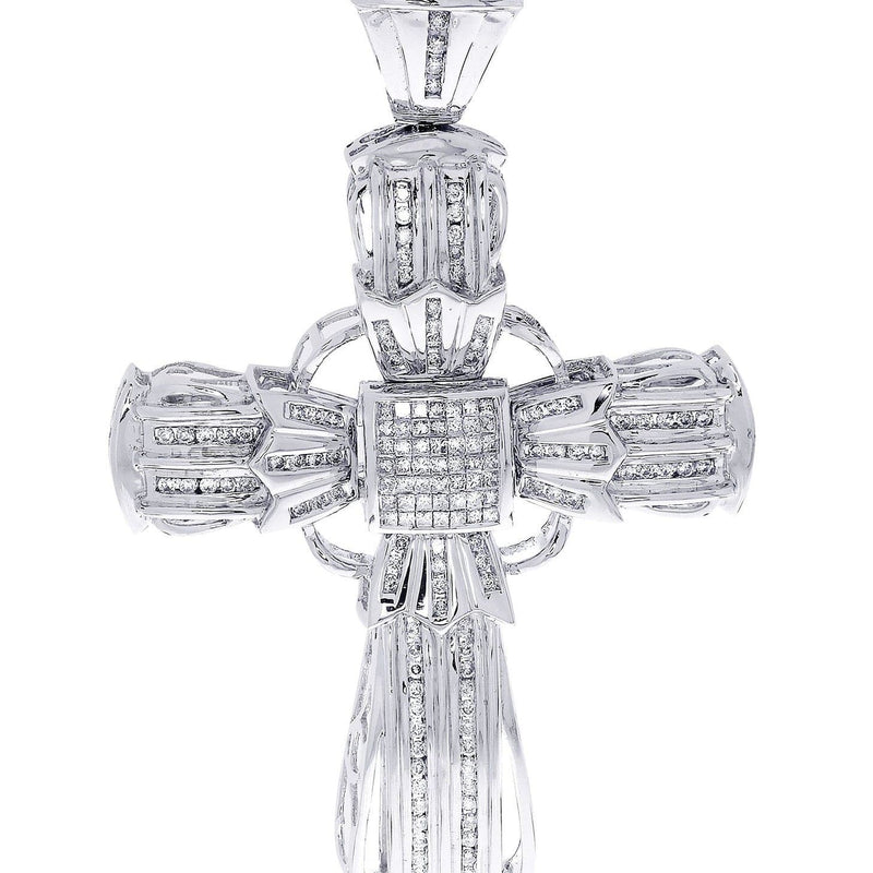 Diamond Cross Pendant| 1.95 Carats| 29.55 Grams