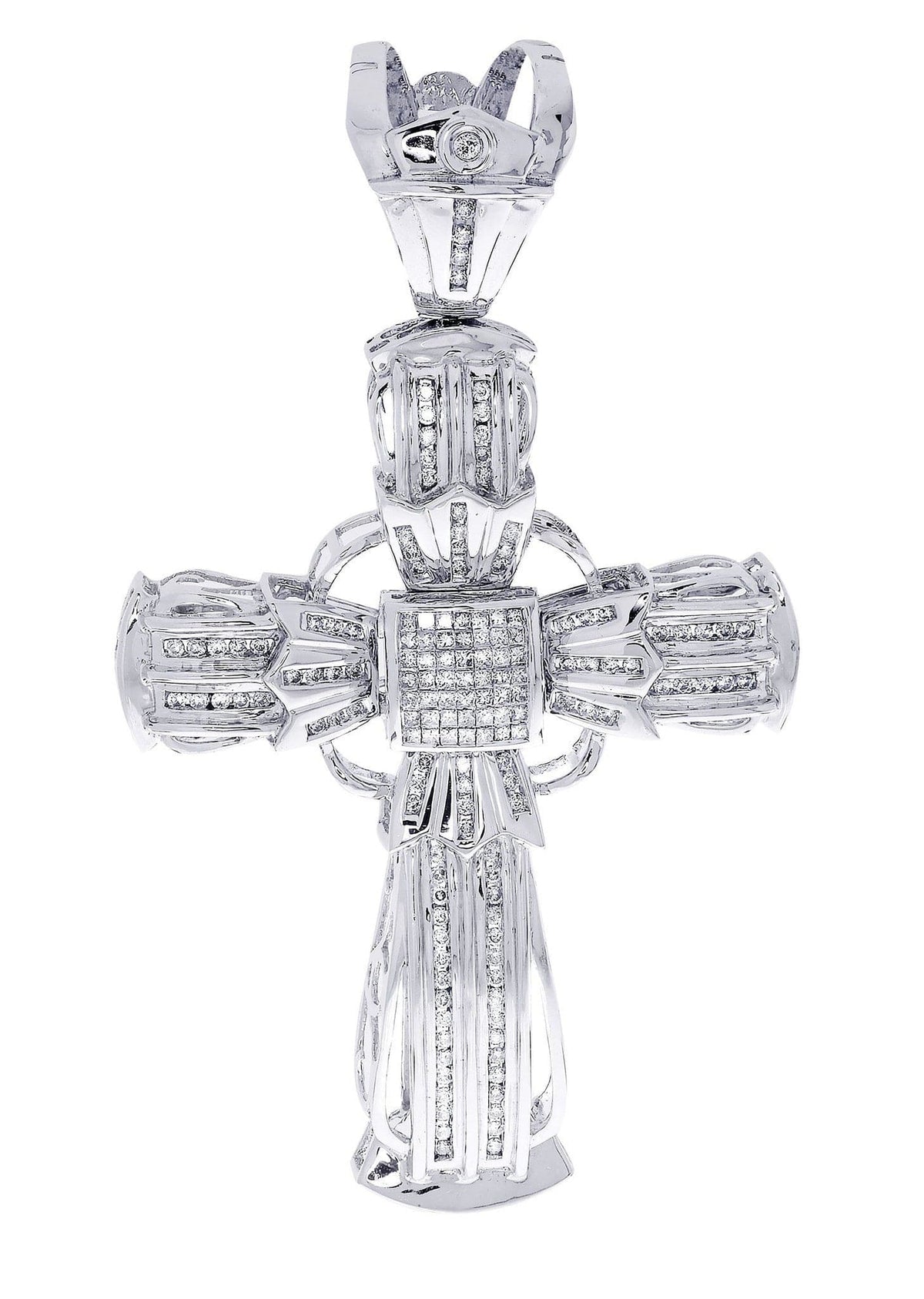 Diamond Cross Pendant| 1.95 Carats| 29.55 Grams