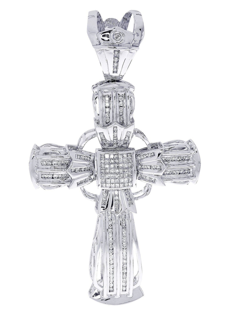 Diamond Cross Pendant| 1.95 Carats| 29.55 Grams