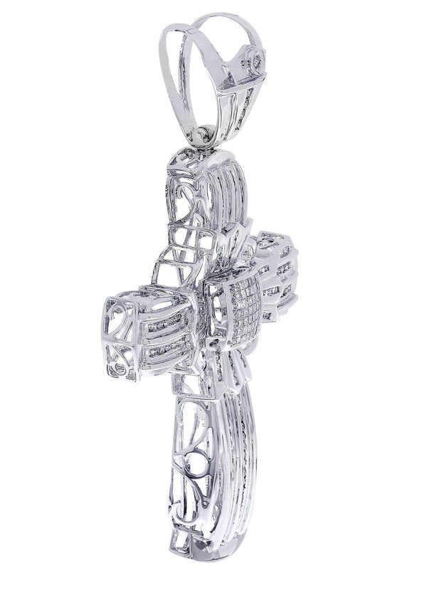 Diamond Cross Pendant| 1.95 Carats| 29.55 Grams