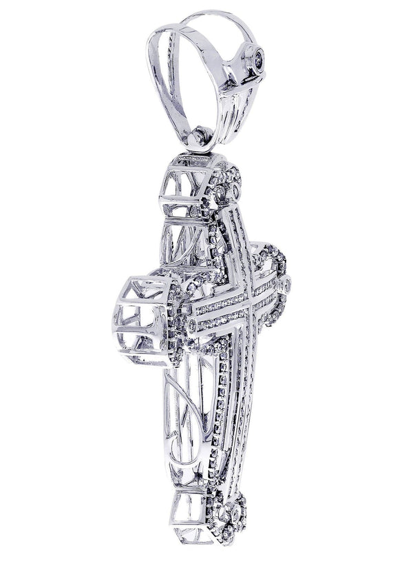 Diamond Cross Pendant| 2.88 Carats| 24.74 Grams