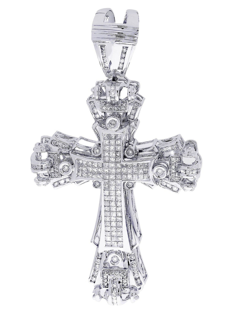 Diamond Cross Pendant| 4.3 Carats| 31.55 Grams