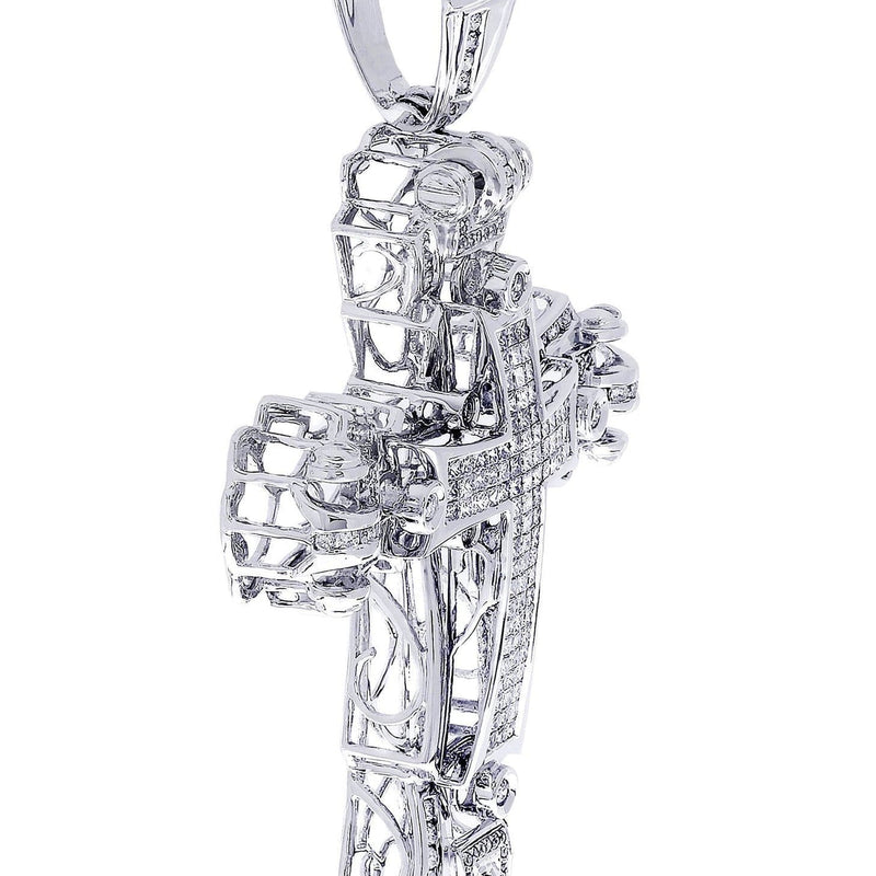 Diamond Cross Pendant| 4.3 Carats| 31.55 Grams
