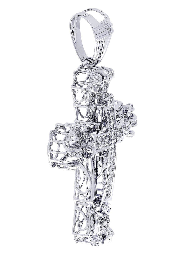 Diamond Cross Pendant| 4.3 Carats| 31.55 Grams