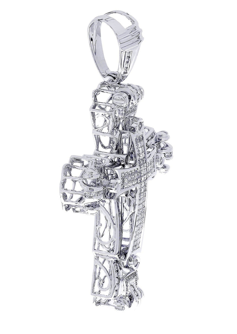 Diamond Cross Pendant| 4.3 Carats| 31.55 Grams