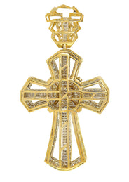 Diamond Cross Pendant| 3.05 Carats| 22.98 Grams