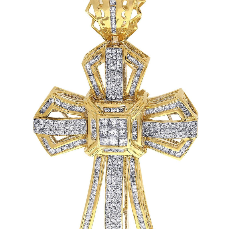 Diamond Cross Pendant| 3.05 Carats| 22.98 Grams